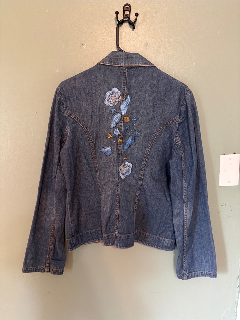 Express Denim Embroidered Women's Jacket